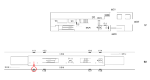 横浜市営／東山田駅／／№105駅看板・駅広告、位置図