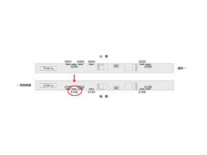 京成　公津の杜駅／／№5102駅看板・駅広告、位置図