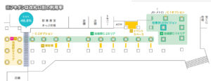 西武／池袋駅／横断幕 7日間№7駅臨時広告・駅広告、位置図