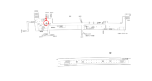 横浜市営／新横浜駅／／№2駅看板・駅広告、位置図