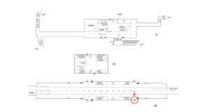 横浜市営／片倉町駅／／№15駅看板・駅広告、位置図