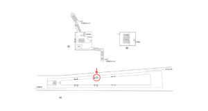 横浜市営/高島町駅//№6駅看板・駅広告、位置図