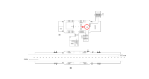 横浜市営／蒔田駅／№T-3№3駅看板・駅広告、位置図