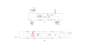 横浜市営/吉野町駅//№10駅看板・駅広告、位置図