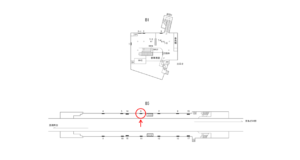 横浜市営／三ッ沢上町駅／／№6駅看板・駅広告、位置図