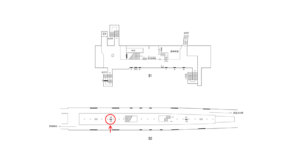 横浜市営/吉野町駅//№12駅看板・駅広告、位置図