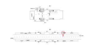 横浜市営／弘明寺駅／／左№9駅看板・駅広告、位置図