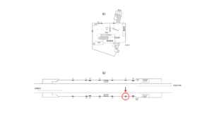 横浜市営／三ッ沢上町駅／／№13駅看板・駅広告、位置図