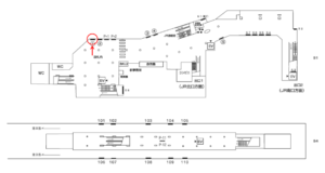 横浜市営／中山駅／／№1駅看板・駅広告、位置図