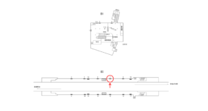 横浜市営／三ッ沢上町駅／／№7駅看板・駅広告、位置図