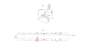 横浜市営／三ッ沢上町駅／／№16駅看板・駅広告、位置図