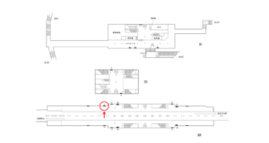 横浜市営／片倉町駅／／№8駅看板・駅広告、位置図