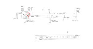 横浜市営／新横浜駅／／№4駅看板・駅広告、位置図