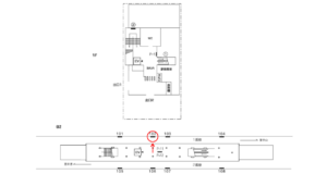 横浜市営/都筑ふれあいの丘駅//№102駅看板・駅広告、位置図