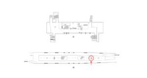 横浜市営/吉野町駅//№13駅看板・駅広告、位置図