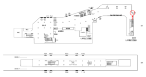 横浜市営/中山駅//№52駅看板・駅広告、位置図