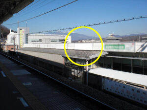 JR／韮崎駅／ホーム前／№12駅看板・駅広告、写真1