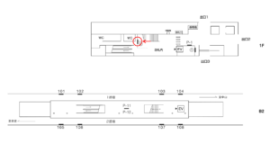 横浜市営／東山田駅／／№2駅看板・駅広告、位置図