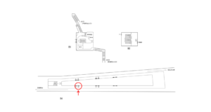 横浜市営／高島町駅／／№10駅看板・駅広告、位置図