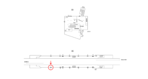 横浜市営／三ッ沢上町駅／／№9駅看板・駅広告、位置図