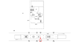 横浜市営/都筑ふれあいの丘駅//№107駅看板・駅広告、位置図