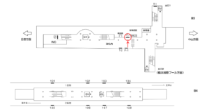 横浜市営/北山田駅//№1駅看板・駅広告、位置図
