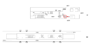 横浜市営／東山田駅／／№1駅看板・駅広告、位置図