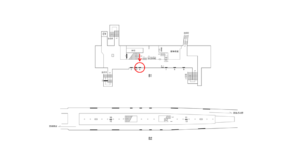 横浜市営／吉野町駅／／№6駅看板・駅広告、位置図