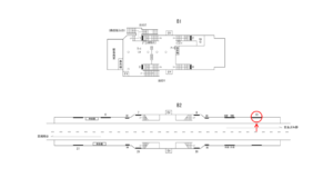 横浜市営／弘明寺駅／／№10駅看板・駅広告、位置図
