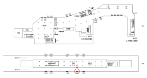 横浜市営／中山駅／／№109駅看板・駅広告、位置図