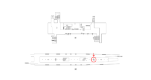 横浜市営/吉野町駅//№11駅看板・駅広告、位置図