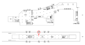 横浜市営／中山駅／／№103駅看板・駅広告、位置図