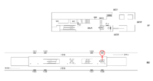 横浜市営／東山田駅／／№104駅看板・駅広告、位置図