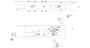 横浜市営／川和町駅／／№2駅看板・駅広告、位置図