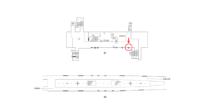 横浜市営/吉野町駅//№9駅看板・駅広告、位置図