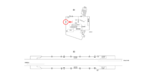 横浜市営／三ッ沢上町駅／／№1駅看板・駅広告、位置図