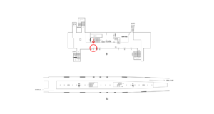 横浜市営／吉野町駅／／№5駅看板・駅広告、位置図