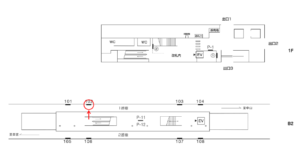 横浜市営／東山田駅／／№102駅看板・駅広告、位置図