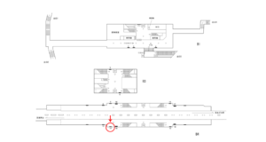 横浜市営／片倉町駅／／№14駅看板・駅広告、位置図