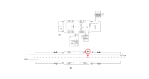 横浜市営／蒔田駅／／№11駅看板・駅広告、位置図