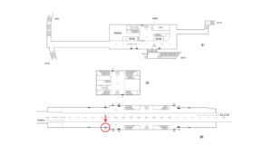 横浜市営／片倉町駅／／№13駅看板・駅広告、位置図