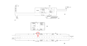 横浜市営/片倉町駅//№16駅看板・駅広告、位置図