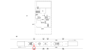 横浜市営／都筑ふれあいの丘駅／／№105駅看板・駅広告、位置図