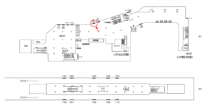 横浜市営/中山駅//№3駅看板・駅広告、位置図