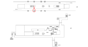 横浜市営／川和町駅／／№106駅看板・駅広告、位置図