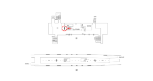 横浜市営／吉野町駅／／№1駅看板・駅広告、位置図