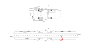 横浜市営／弘明寺駅／／左№31駅看板・駅広告、位置図