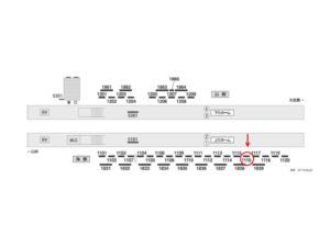 京成　佐倉駅／／№1116駅看板・駅広告、位置図