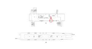 横浜市営/吉野町駅//№7駅看板・駅広告、位置図