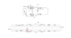 横浜市営／弘明寺駅／／№34駅看板・駅広告、位置図